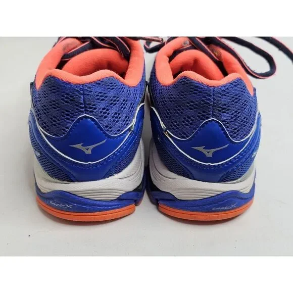 Mizuno Wave Inspire 12 Running Shoes Womens Size 6.5 Blue/Orange - Picture 6 of 9